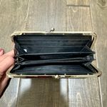 Black Faux Croc Wallet Clasp Frame | Accordion Card Slots | NWOT Photo 5