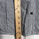 Eloquii  Women's Black White Striped Long Sleeve Button Down Shirt Plus Size 18 Photo 5