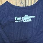 Zyia  Lattice Short Sleeve Navy Tee Size Medium Photo 2