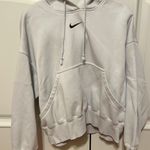 Nike Light Gray Hoodie Sweatshirt Photo 0