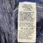 J.Crew  Hyacinth dress in striped linen blue white midi size large Photo 4