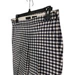 J.Crew Martie Navy Gingham Slim Fit Ankle Pants Size 4 Cotton Stretch Blue Photo 3