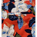 Gap Womens Girlfriend Orange Tropical Floral Bright Khakis Chino Shorts Size 10 Photo 6