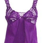 La Perla  Lace trimmed silk blend camisole violet M Photo 1