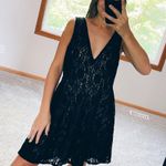 BCBG Maxazria Black Lace Dress - Size Large Photo 2