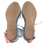 Stuart Weitzman Mirela Nautical Navy Blue White Espadrilles Sandals size 8.5 Photo 5