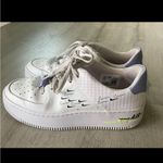 Nike  Air Force 1 White and Purple Women's Sneakers Photo 2