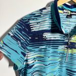Jamie Sadock Golf Short Sleeve Polo Shirt Top Women L Blue Pickleball Tennis Size L Photo 3