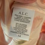 ALC Frank a.l.c. poppy ruched draped off shoulder mini silk dress Photo 5