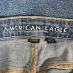 American Eagle  Mom Jeans Womens 10 Short Medium Wash Distressed High Rise Photo 5