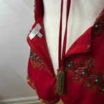 Tobi Red Beaded Romper Photo 5