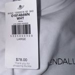 Kendall + Kylie  White and Black Cropped Hoodie sweatshirt sweater Photo 1