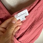 Summersalt New NWT  Women's The Going Places Gauze Tie-Shoulder Romper Faded Rose Photo 2