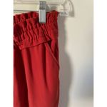 ZARA  TRF Paperbag Elastic Pull On Pants Rust Orange Size XS Photo 3