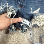 We The Free Free People Daisy Chain Blue Cutoff Lace Frayed Jean Shorts Size 29 Photo 14