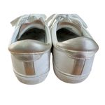 J.CREW Mirror Metallic Tab Saturday Leather Sneakers Shoes White Gold Size 8 Photo 8