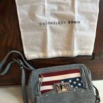 Aimee Kestenberg  Washington Crossbody Denim Flag Purse Photo 2