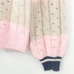 Torrid  Womens‎ Vegan Cashmere Preppy Pullover Striped Henley Sweater Size M 00 Photo 3