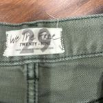 We The Free  Good Vibrations Army Green Denim Short Size 29 Photo 2