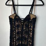 JLUXLABEL  Odyssey Crochet Maxi Dress in Black and Nude. NWT Photo 7