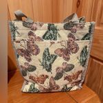 Vintage Butterfly Tapestry Tote Bag with coin Pouch Gray Photo 1