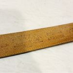 Vintage Genuine LEATHER Seed Beaded NATIVE PATTERN WESTERN ROCKABILLY PUNK Brass Photo 3