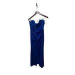Liv Foster Velvet Strapless Evening Dress Size 14 New with Tags Blue Photo 7