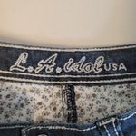 Vintage Y2K LA Idol Bling Jeans Women's Western Low Rise 90s Rhinestone Size 11 Blue Photo 8