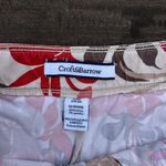 Croft & Barrow Y2K Red/Tan Floral Mini Skirt Skort w/ Built in Shorts Photo 3