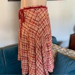 Tibi  Tweed Pink Lined Skirt Size 6 Wool Linen Blend Photo 3