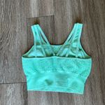 Gymshark  Energy Seamless Sports Bra Light Green Mint Strapy Eyelet Contour S Photo 11