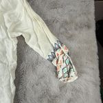 Johnny Was Embroidered Blouse Bohemian Tunic Western Top Cream Sz M Aztec Boxy Photo 4