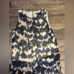 EXPRESS  Blue and Cream Patterned Dress Photo 1