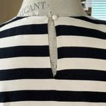 Red Saks Fifth Ave Sleeveless Black White Striped Mini Dress Pink Lower Panel 2 Photo 2