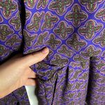 Lucca Couture open back purple long sleeve romper with medallion print size L Photo 8