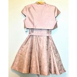 Jessica Howard Dress Womens 2 Pieces 14 Pink Fit & Flare Belted, Beaded, Jacket Photo 1