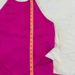 DO+BE Women's Medium Hot Pink Barbiecore Crop Halter Top Ties Around Back Shirt Photo 6