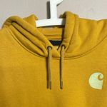 Carhartt relaxed fit logo hoodie pullover mustard color Photo 1