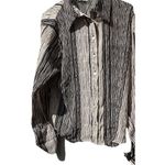 Dress Barn Vintage  Women’s Size M Medium Shirt Top Blouse Black Brown Western Photo 5