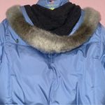 FOXLAND Alaska Polar Fox Protection Water Repellent down puffer blue jacket S‎ Photo 5