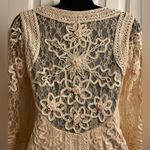 Sue Wong Nocturne Lace Cream Cocktail Dress Floral Pattern Lace Mini Sz 0 Photo 3