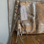 Rebecca Minkoff NWT LimeLife By Alcone Metallic Wristlet Pouch Envelope Purse Photo 1