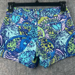 Lilly Pulitzer Women’s Size 0 Callahan Short Multi Cattitude Purple Green Blue Photo 0