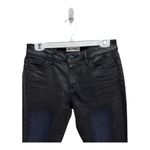 DL1961  Denim Coated Faux Leather Dark Wash Moto Florence Skinny Jeans Size 29 Photo 1