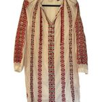 Scotch & Soda  white embroidered red with sequin tassel dress Photo 1