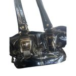 Dooney & Bourke Medium Chiara Patent Leather Drawstring Satchel Bag Black Photo 1