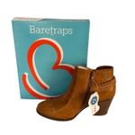 Baretraps Chestnut Ankle Booties Braided Detail Block Heel Women Size 8 M Photo 3