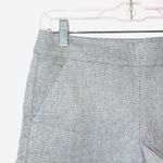 The Loft Light Gray Mid-rise Ruffle Hem Side Zip Fabric Shorts Photo 1