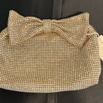Madison West  | Gold Rhinestone Embellished Hobo Bag w/ Bow ✨ Photo 0