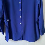 Career Workwear Womens Top XL Professional Corpcore Business Office Party Event Blue Photo 2